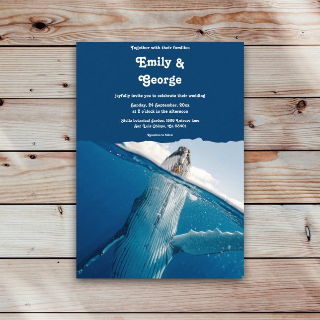 Hochzeit des Whale Beach unter dem Meer Einladung (Von Creator hochgeladen)