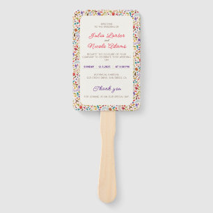 Hochzeit des Wildgartens Rose Woods Exotic Flower Fächer