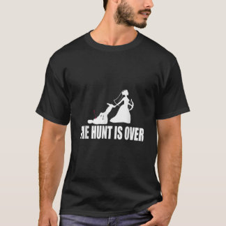 Hochzeit die Jagd ist über die Ehe Geschenk Paar E T-Shirt