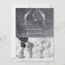 Hochzeit Dirty Alternative Foto Couple Chalkboard Einladung