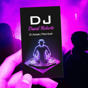 Hochzeit DJs Karaoke Moderne Musikveranstaltung Visitenkarte