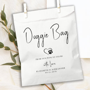 Hochzeit Doggie Leckereien Personalisiert Biscuit Geschenktütchen