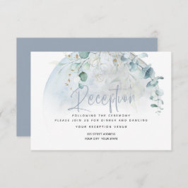Hochzeit | Dusty Blue Over Over Moon in Liebe Einladung