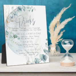 Hochzeit | Dusty Blue Over Over Moon in Liebe Fotoplatte