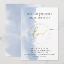 HOCHZEIT | Dusty Blue Watercolor