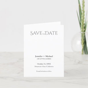 Hochzeit Ehe Minimalistische Kalligrafie Schrift Ankündigung