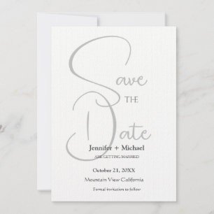 Hochzeit Ehe Minimalistische Kalligrafie Schrift Save The Date