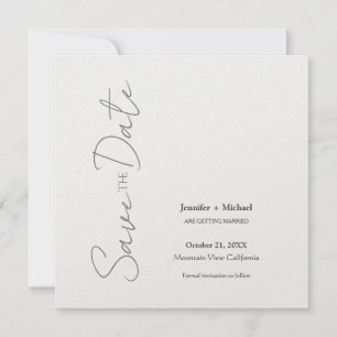 Hochzeit Ehe Minimalistische Kalligrafie Schrift Save The Date