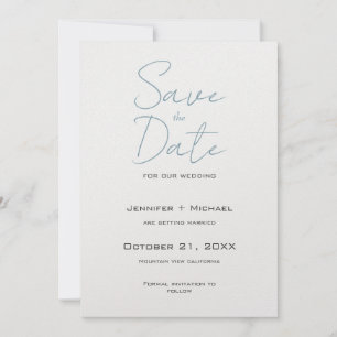 Hochzeit Ehe Minimalistische Kalligrafieschrift Save The Date