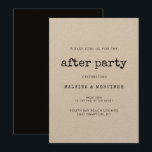 Hochzeit einer Vintag-minimalistischen Schreibmasc Einladung<br><div class="desc">Das Party hört nie auf! Organisieren Sie Ihre Hochzeit nach dem Party mit diesen modernen Einladungen. Ein minimalistisches und Vintages Design für Ihr Hochzeitsgeschenk: Wählen Sie diese Retro-und dennoch moderne Hochzeitssuite mit Schreibmaschine Schriftart. Vollständig anpassbar,  für die Liebhaber der Einfachheit.</div>