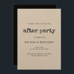 Hochzeit einer Vintag-minimalistischen Schreibmasc Einladung<br><div class="desc">Das Party hört nie auf! Organisieren Sie Ihre Hochzeit nach dem Party mit diesen modernen Einladungen. Ein minimalistisches und Vintages Design für Ihr Hochzeitsgeschenk: Wählen Sie diese Retro-und dennoch moderne Hochzeitssuite mit Schreibmaschine Schriftart. Vollständig anpassbar,  für die Liebhaber der Einfachheit.</div>