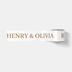 HOCHZEIT EINFACH STILVOLL MODERN ELEGANT WEIßE SAT SATINBAND