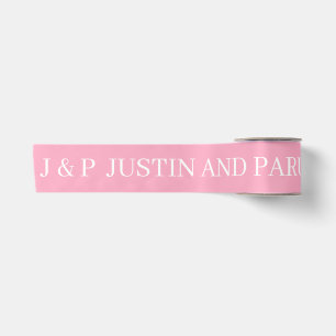 HOCHZEIT EINFACH STILVOLL MODERN ELEGANTER NAME RO SATINBAND