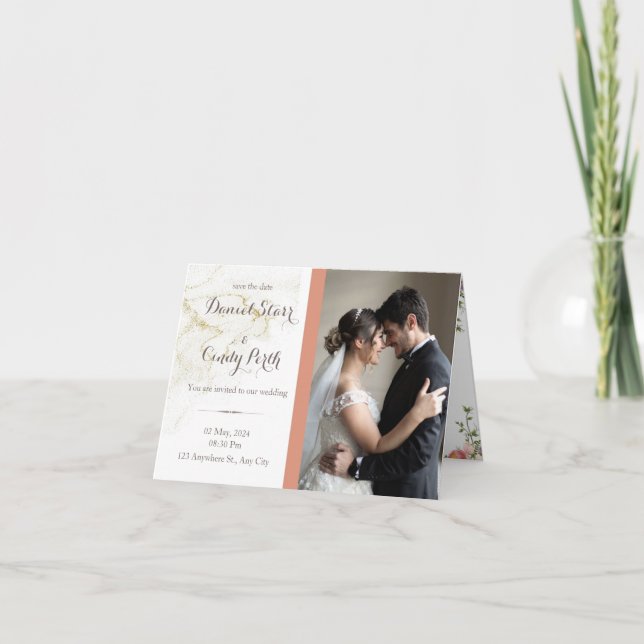 Hochzeit Einladung (Vorderseite)