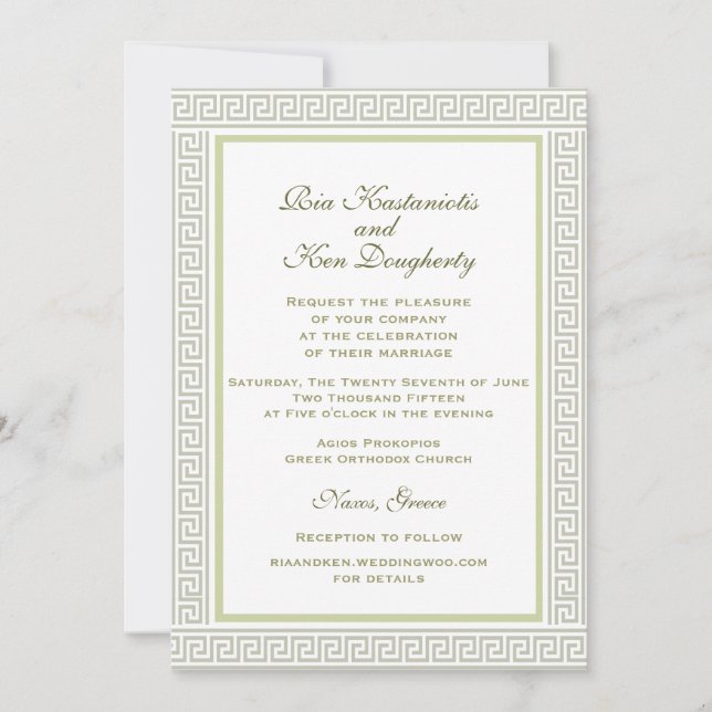 Hochzeit Einladung (Vorderseite)