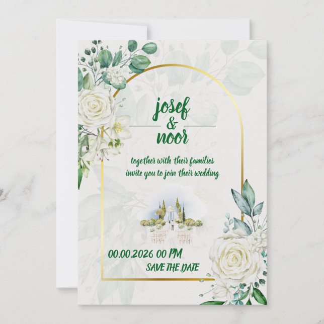 Hochzeit  einladung (Vorderseite)