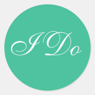 Hochzeit Einladung Mountain Wiese Runder Aufkleber