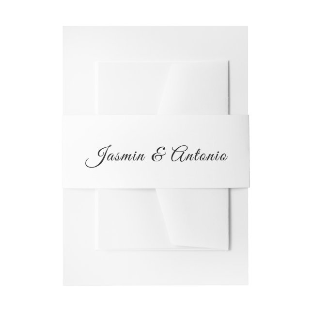 Hochzeit Einladungsbanderole (Vorderseite Beispiel)