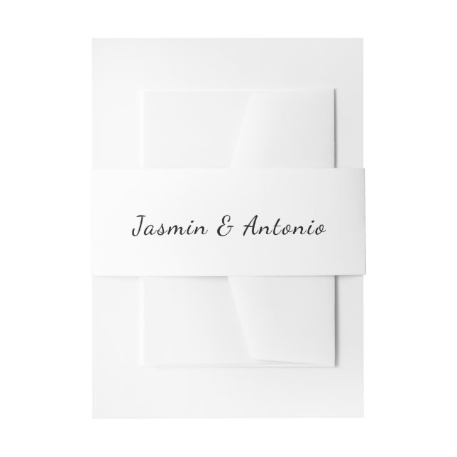 Hochzeit Einladungsbanderole (Vorderseite Beispiel)