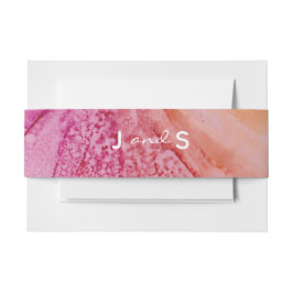 Hochzeit Elegant Frische Blume Einladungsbanderole