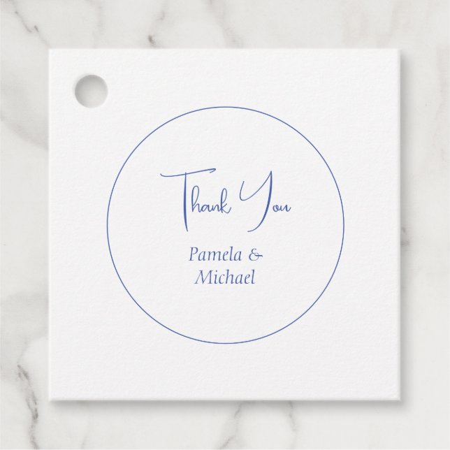 Hochzeit Elegant Minimalistisch Classical Vielen D Geschenkanhänger (Vorderseite)