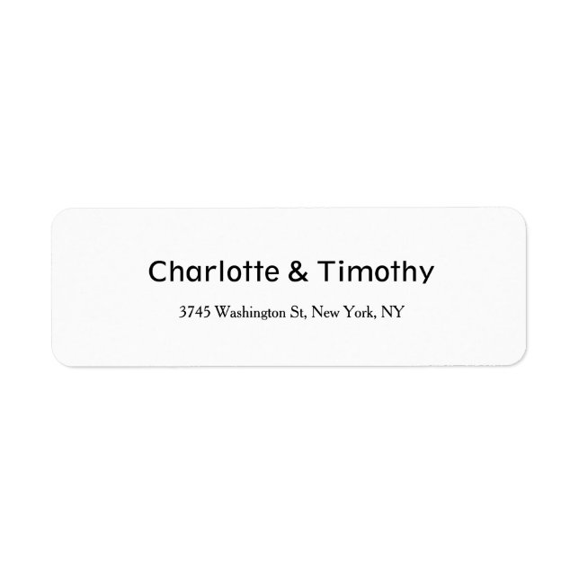 Hochzeit Elegant Minimalistisch Creative Black & W (Vorne)