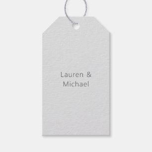 Hochzeit Elegant Minimalistisch Schlicht Lovely Geschenkanhänger