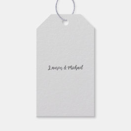 Hochzeit Elegant Minimalistisch Schlicht Lovely Geschenkanhänger