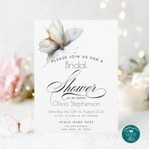 Hochzeit | Elegante abstrakte Tinte Pastell Schmet