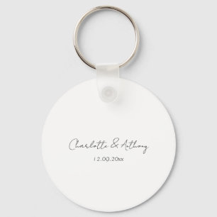 Hochzeit Elegante Kalligrafie Kreative Schwarz Wei Schlüsselanhänger