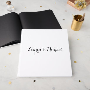 Hochzeit Elegante Minimalistische Kalligraphie Sch Gästebuch