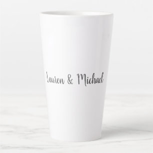 Hochzeit Elegante Minimalistische Kalligraphie Sch Milchtasse