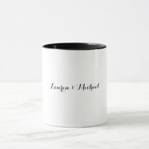 Hochzeit Elegante Minimalistische Kalligraphie Sch Tasse