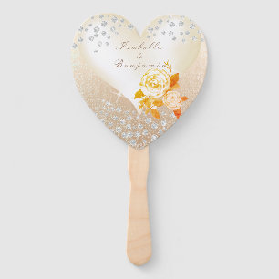 Hochzeit Elegante Rose Gold Paperweight Fächer
