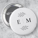 Hochzeit Eleganter Chic Modern Simple Chic Monogra<br><div class="desc">Besteht aus einfachen geraden Rahmen mit klassischem kursiven Schrift und Serifentypografie. Diese Elemente sind einfach,  zeitlos und klassisch. Dieses wurde von White Paper Birch Co. exklusiv für Zazzle entworfen. Abrufbar unter: http://www.zazzle.com/store/whitepaperbirch</div>