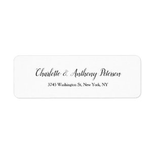 Hochzeit Eleganter Script Creative Schwarz-weiß Fa