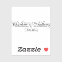 Hochzeit Eleganter Script kreativ Schwarz-weiß