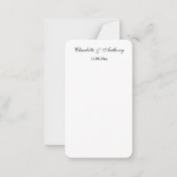 Hochzeit Eleganter Script kreativ Schwarz-weiß