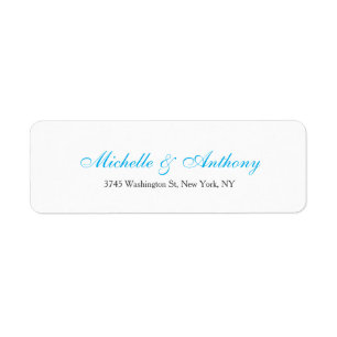 Hochzeit Elegantes Script Creative Sky Blue White