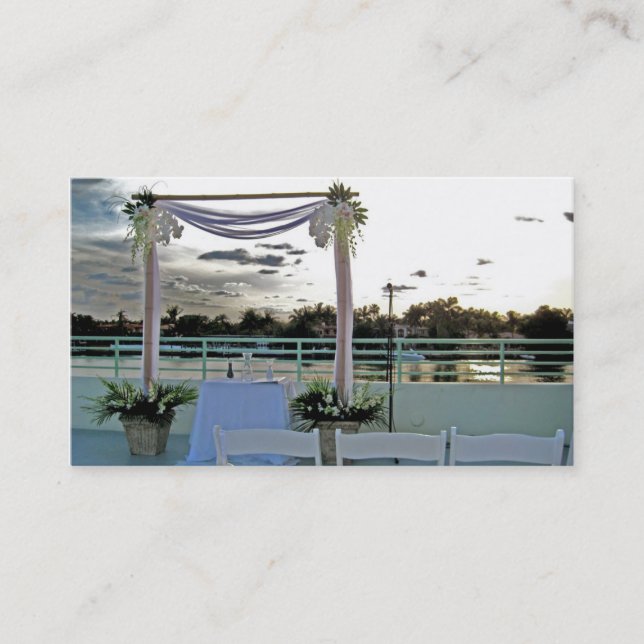 Hochzeit, Ereignisplanung, Hochzeitsplaner Visitenkarte (Vorderseite)