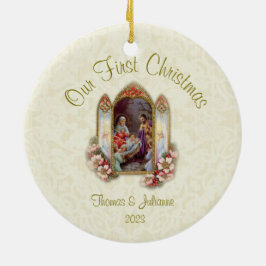 Hochzeit Erste Weihnachtszeit Katholische Keramik  Ornament