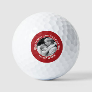 Hochzeit Erstes Weihnachts-Foto Individuelle Name  Golfball