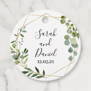 Hochzeit Eukalyptus Geschenkanhänger