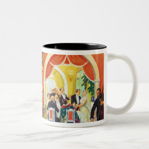 Hochzeit Feast, 1917 Zweifarbige Tasse