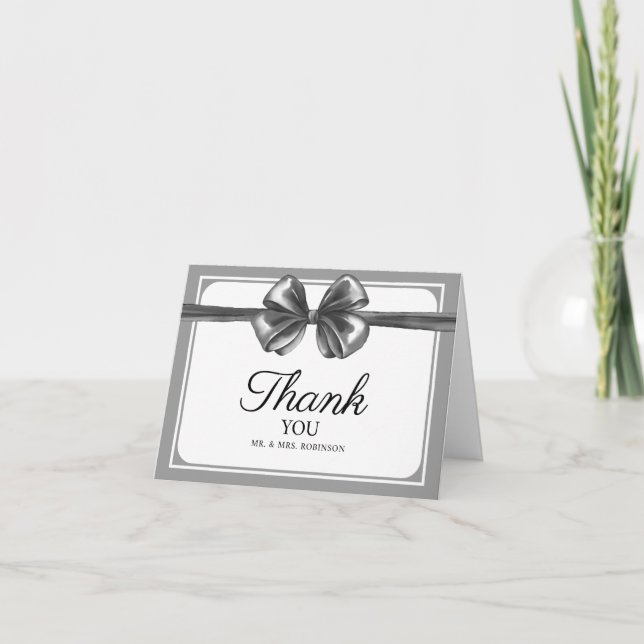Hochzeit Flat Dankeskarten Dankeskarte (Vorderseite)