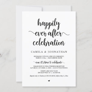 Hochzeit Flitterwochen, Glücklich bis ans Lebensen Einladung
