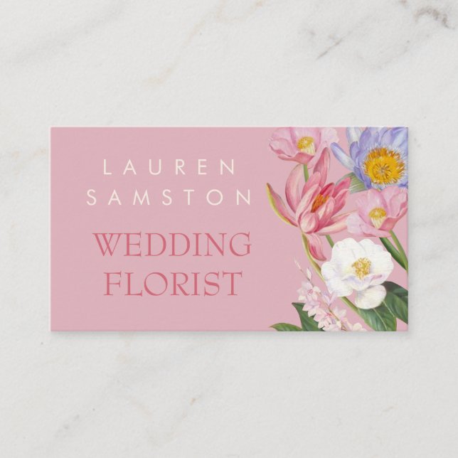 Hochzeit Florist Business Card Visitenkarte (Vorderseite)