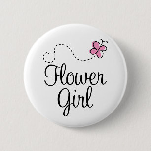 Hochzeit Flowergirl Knopf Button