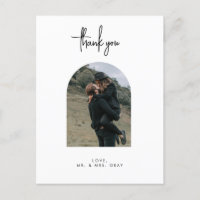 Hochzeit Foto Danke Post Card
