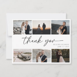 Hochzeit Foto Dankeschön Card Elegant Postkarte